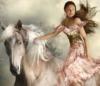 Девушка на коне: оригинал