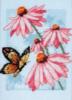 Схема вышивки «Бабочка на ромашках»