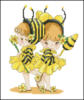 Схема вышивки «Детки пчелки»