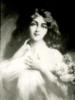 Девушка с хризантемами: оригинал