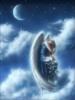 Схема вышивки «Ангел на облаке»