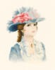 Схема вышивки «Девушка в шляпе»