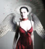Схема вышивки «Ангел в красном платье»