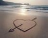 Схема вышивки «Сердце на берегу моря»