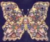 Схема вышивки «Бабочка из цветов»