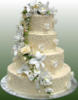 Схема вышивки «Wedding Cake with Flowers»
