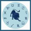 Схема вышивки «Часы зодиак-лев»