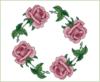 Схема вышивки «Rose Wreath (подушка)»