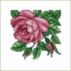 Схема вышивки «Rose (подушка)»