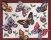 Схема вышивки «Бабочки в картине»