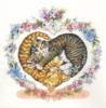 Схема вышивки «Любовь к кошкам»