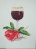 Схема вышивки «Wine and Rose»