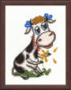 Схема вышивки «Веселая коровка»