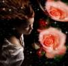Девушка и розы: оригинал