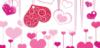 Схема вышивки «Valentine Hearts»