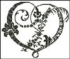Схема вышивки «Сердечко»