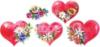 Схема вышивки «Сердечки и цветочки»