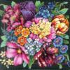 Схема вышивки «Подушка цветы»
