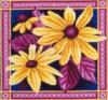 Схема вышивки «Подушка Цветы»