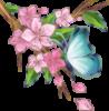 Схема вышивки «Бабочка на цветочке»