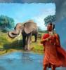 Слон и воин Африки: оригинал