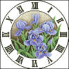 Схема вышивки «Часы цветы»