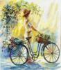 Девушка с велосипедом: оригинал