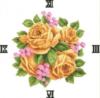 Схема вышивки «Часы букет роз»