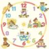Схема вышивки «Детские часы»
