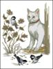 Схема вышивки «Кот и воробьи»