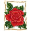 Схема вышивки «Алая роза»