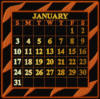 Схема вышивки «Calendar 2010 January»