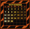 Схема вышивки «Calendar 2010 November»