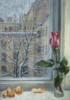 Схема вышивки «Роза и зима»