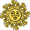 Схема вышивки «Подушка Солнце»