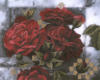 Схема вышивки «Красные розы на темном»
