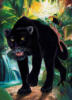 Схема вышивки «Черная пантера»