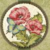 Схема вышивки «Цветы и бабочка Подушка и панно»