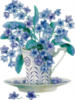 Схема вышивки «Полевые цветы в чашке»