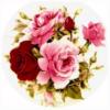 Схема вышивки «Подушка розы»