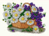 Схема вышивки «Цветы в корзине»
