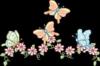 Бабочки над цветами: оригинал