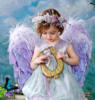 Схема вышивки «Сиреневый ангелочек»