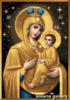 Схема вышивки «Золотая Тихвинская Богородица»