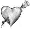 Схема вышивки «Шипы в сердце»