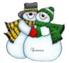 Снеговички в шарфах: оригинал
