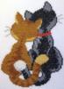 Схема вышивки «Пара котов»