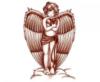 Схема вышивки «Сердце в руках ангела»