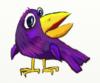 Схема вышивки «Фиолетовая ворона»