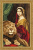Схема вышивки «Дама с тигром»